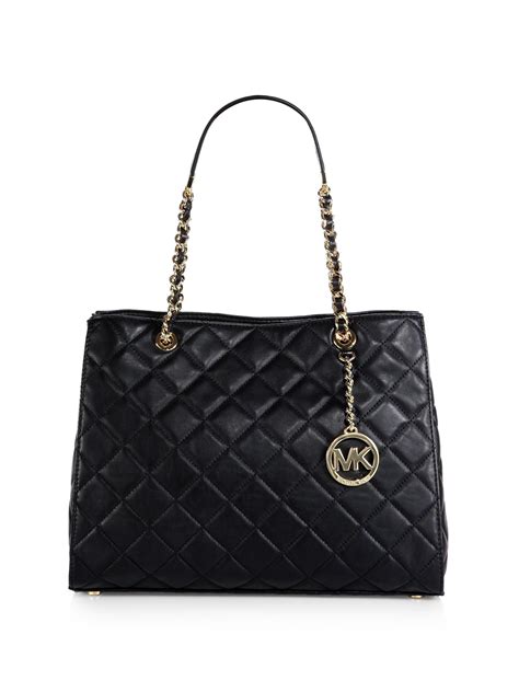 michael kors quilted tote sasannah